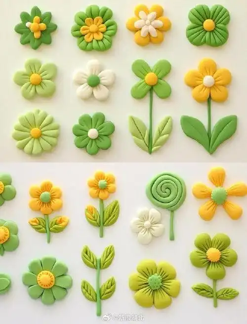 黏土创意手工,做一朵不会凋零的花花