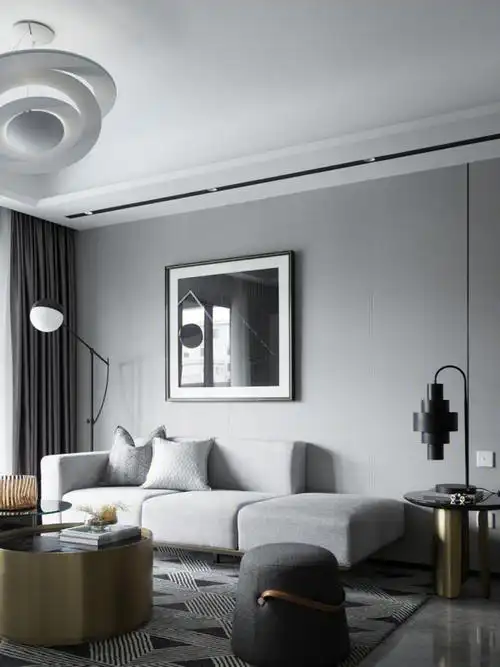 既显高级又不冷淡黑白灰营造轻奢简约空间