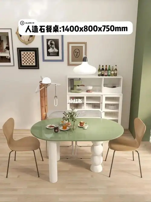 原创设计不规则人造石餐桌