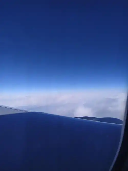 第一次坐飞机的照片