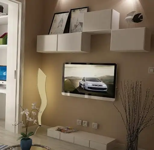 现代小户型电视背景墙装饰