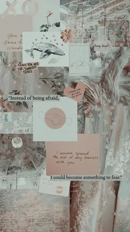 出处:pinterest 拼接壁纸 拼贴壁纸 欧美壁纸 复古壁纸