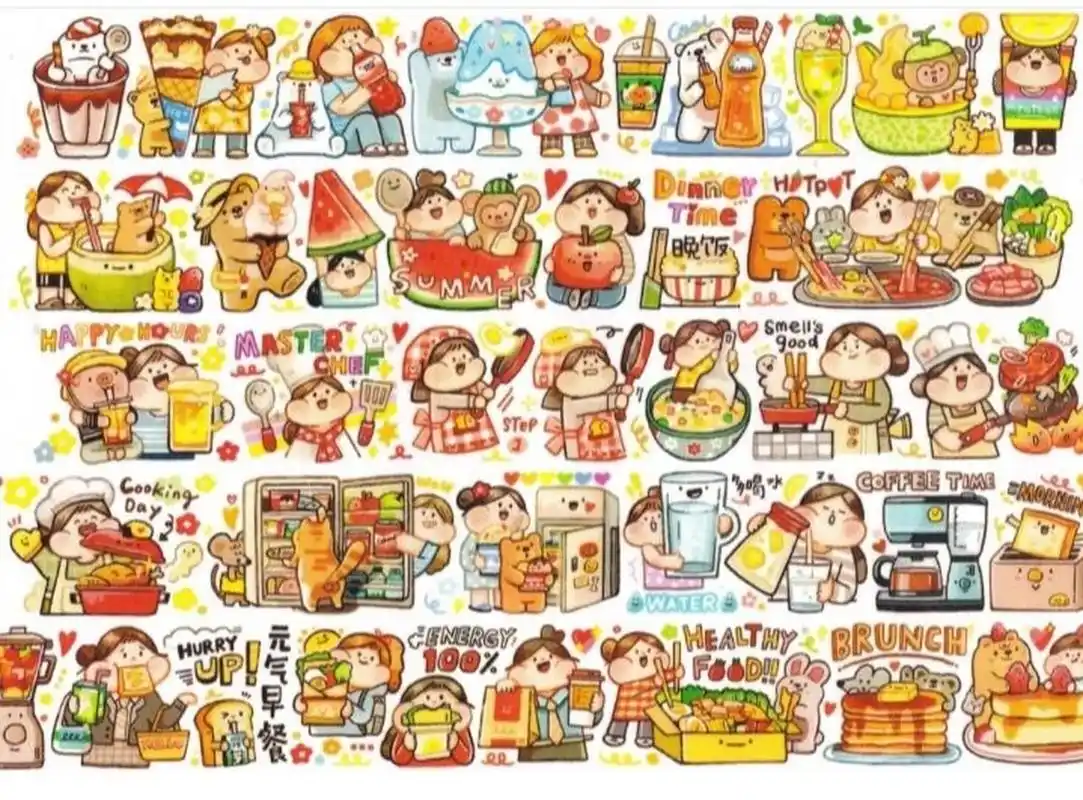 肉球手帐素材贴纸 我来更新手帐贴纸素材了,这次是肉球的