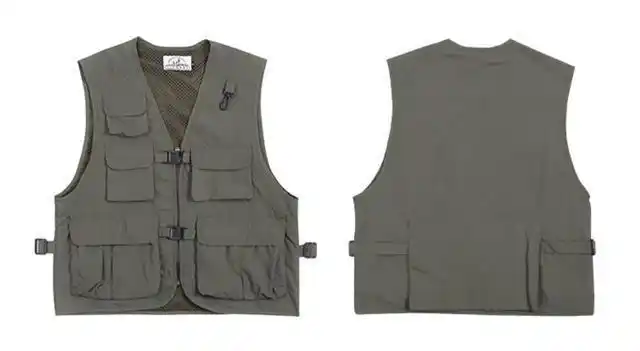 暗港军事机能风户外战术工装马甲摄影背心外套男女多口袋ins夏季军