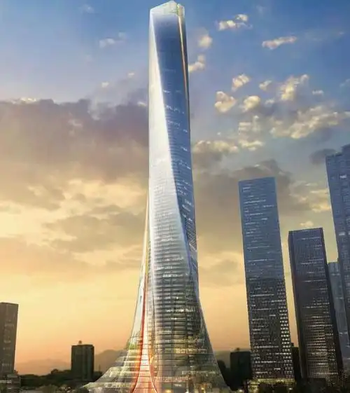 270米的福州世茂天城与300米的厦门海峡双子塔分别为福州,厦