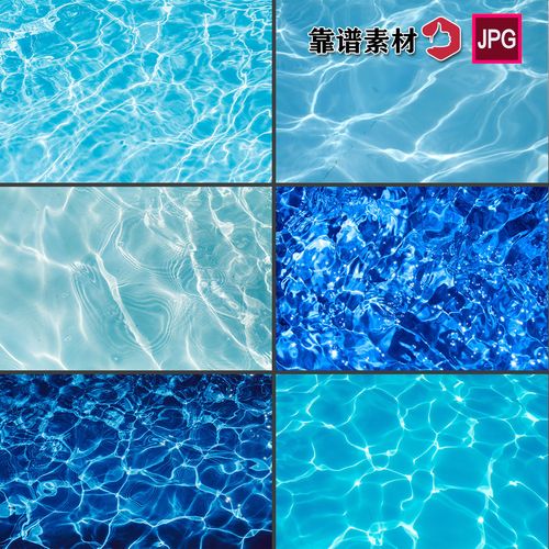 波光粼粼深蓝色水面波浪水纹波纹高清背景图片设计素材