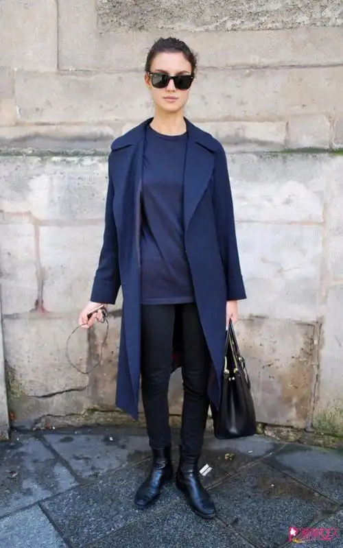 【品】2016冬季流行深蓝色 深蓝色衣服的搭配图片