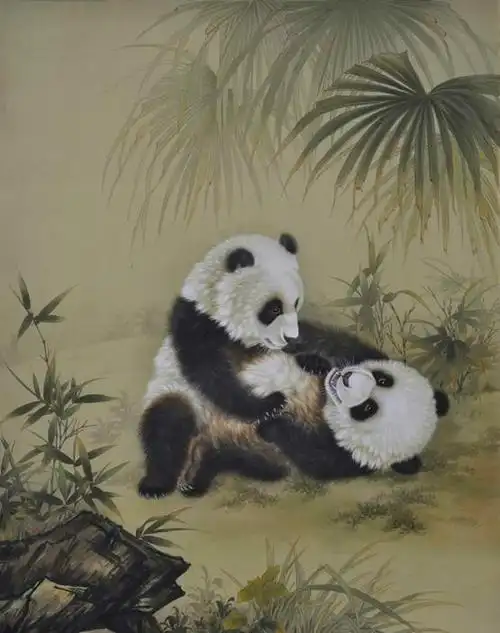 国画家陈双侠工笔动物作品