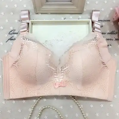 春夏款女士大胸显小文胸薄款全罩杯调整型收副乳胸罩大码95d内衣