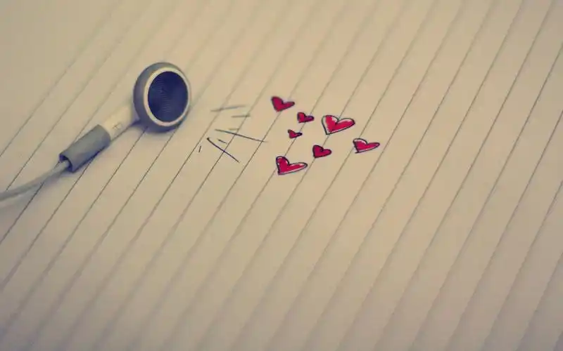 爱情,浪漫,爱,心,耳机,音乐,loveisthekey,初心,君心似我心情人节壁纸