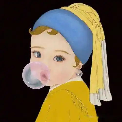 他山之石·艺‖ 当世界名画变成q版头像,蒙娜丽莎俏皮,梵高可爱_气质