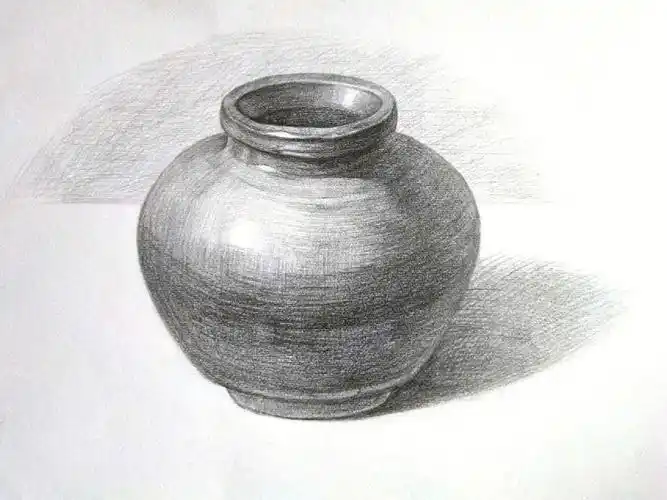 素描静物单体坛子附结构