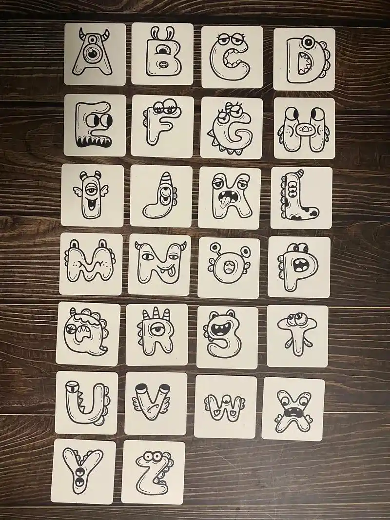 简笔画|26字母简笔画.#简笔画 #每日一画 #26个英文字 - 抖音