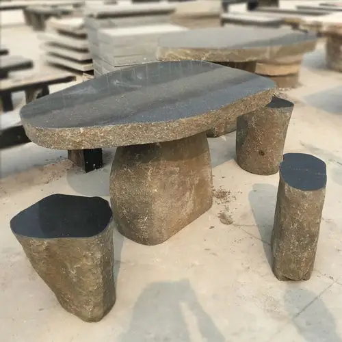 厂家直销花园产品石雕桌椅凳子套装户外小区广场仿古装饰造景摆件