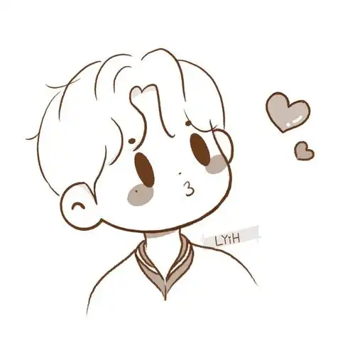 白敬亭庄小栋就是最可爱滴简笔画