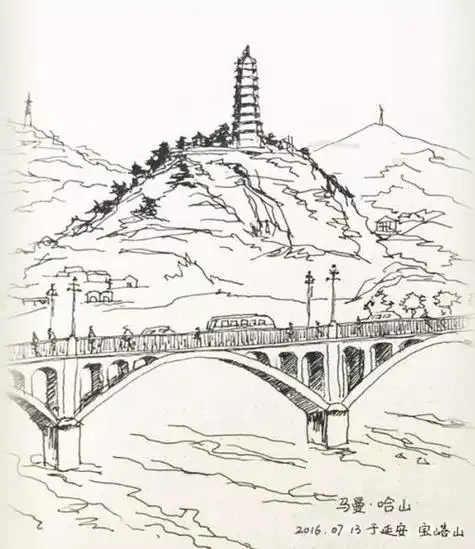 蒲城教育文学网手抄报模板大全手抄报版面设计延安宝塔山超简单手抄报