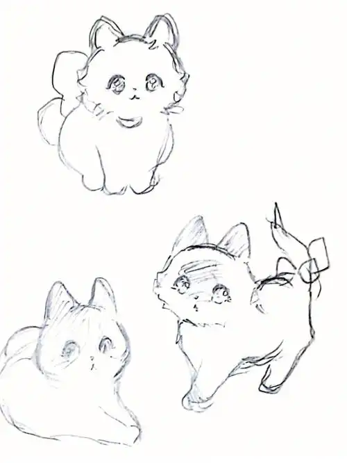 混入一只小狗09#绘画  #练习  #手绘  #猫咪  #线稿  #随笔  #宠物