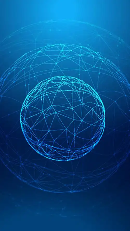 线条科技感商务蓝色h5背景素材