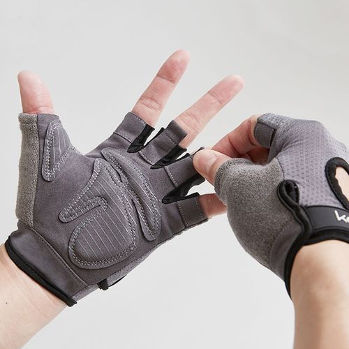 keep 健身手套女士护手腕防滑半指运动男士单杠器械训练半指手套  碳