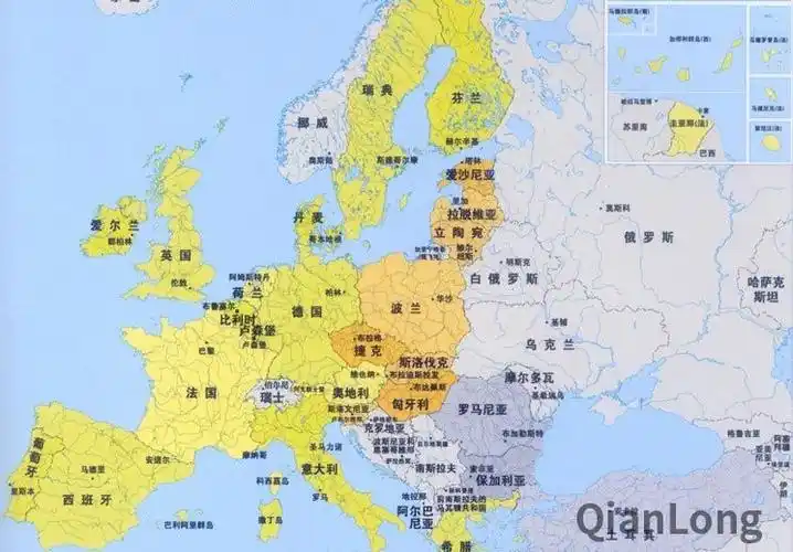 资料图:东欧地图.