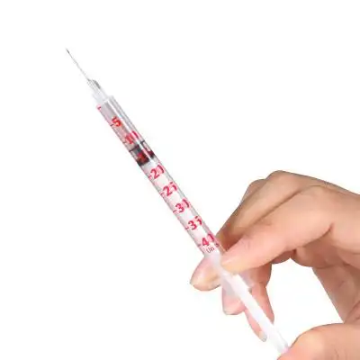 美国bd舒锐u40一次性胰岛素注射器0.33mm针头针管筒糖尿病人用1ml