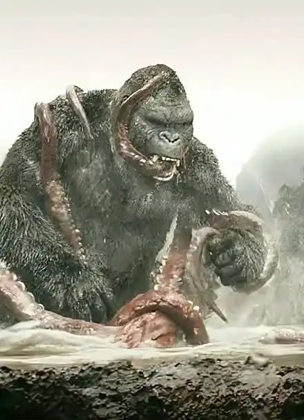 金刚骷髅岛,大金刚吧巨型八爪鱼当点心吃了!