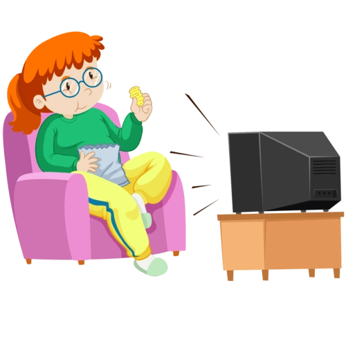 家里小朋友看电视 png 1104*800 卡通动漫看电视的辛普森一家2 png