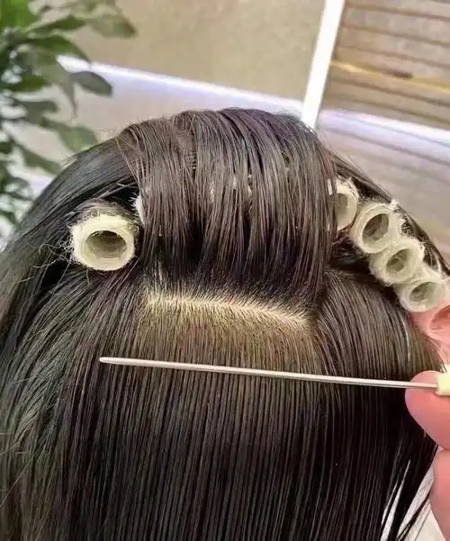 女士发型摩根烫气垫烫 ●拯救细软塌