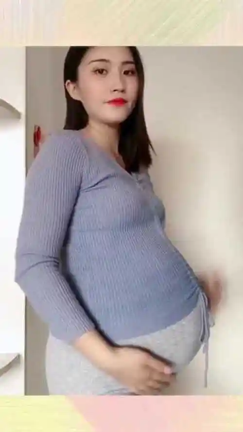 肚子最大的孕妇看到这肚子感觉是个双胞胎