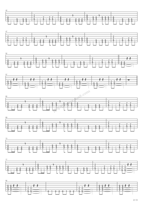 《着魔》,张杰(六线谱 吉他谱)--弹琴吧(原蛐蛐钢琴网),吉他入门,钢琴