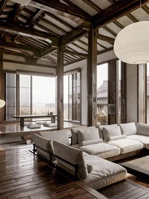 日式禅意风装修将古典和现代融于一室01