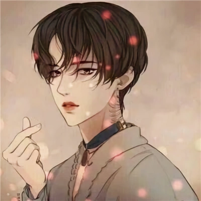 微信冷酷性感男生二次元头像