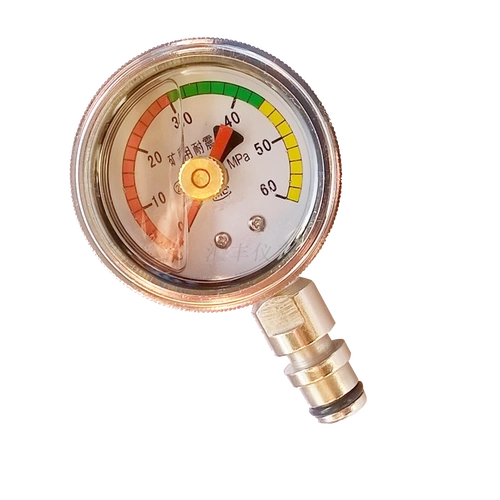 这个压力表为压缩空气气瓶压力表,可以和上图的压力表配合使用.