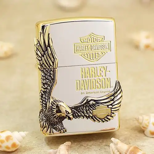zippo打火机hdp-17.哈雷鹰之雄鹰展翅(金色)-阿里巴巴