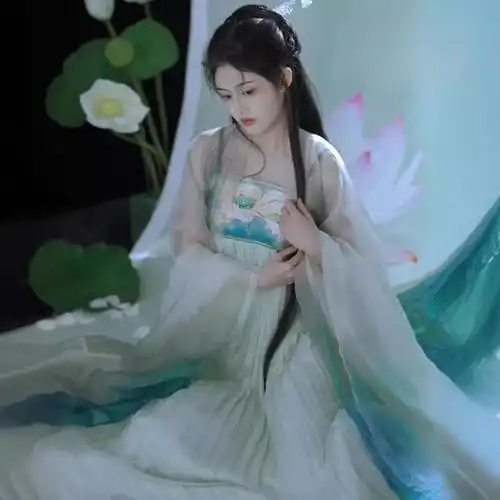 拒相思唐制汉服古装女款仙气逸诃子裙刺绣汉元素大袖衫套装-阿里巴巴