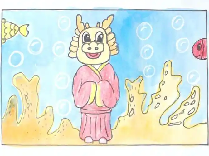 简笔画龙王轻松简单