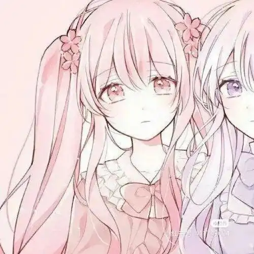 二次元可爱闺蜜头像