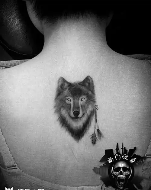 狼纹身图片