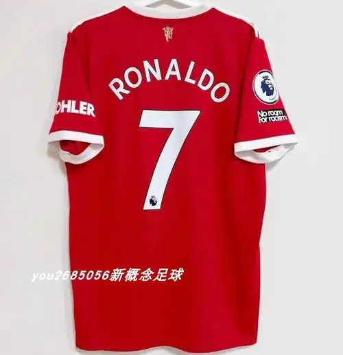 京识曼彻斯特联21-22新款曼联主场球衣7号c罗18号b费足球服 曼联客场