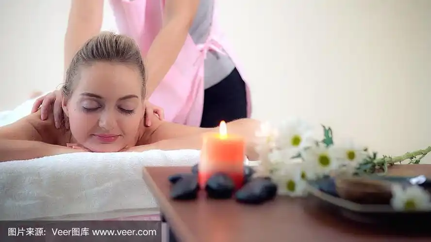 女人,按摩师,spa美容,后背,健康保健
