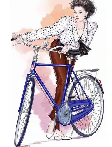 欣喜若狂的80年代"插画穿搭",从配色到意境,美得赏心悦目