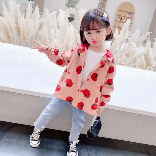 越彬(yuebin)婴童外套/风衣 yuebin女宝宝2020冬季新款韩版夹克3儿童