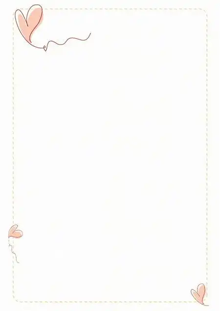 淡雅信纸模板背景word版ps版