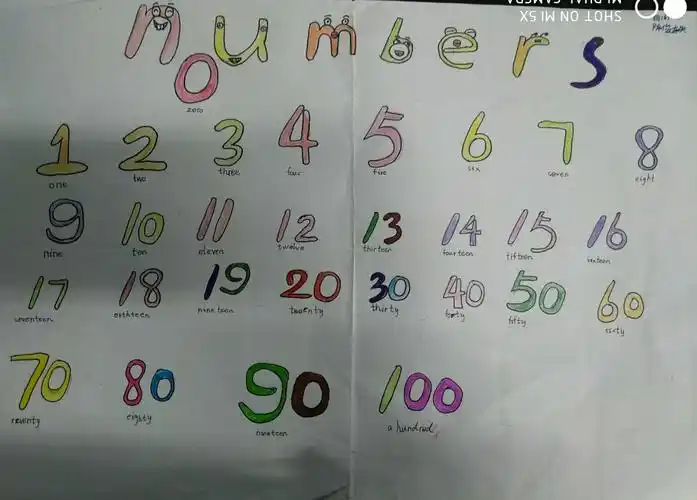 四6班英语numbers主题小报展!