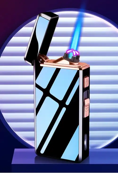 精品优选网红气电两用打火机直冲防风打火机充电创意刻字个性定制送