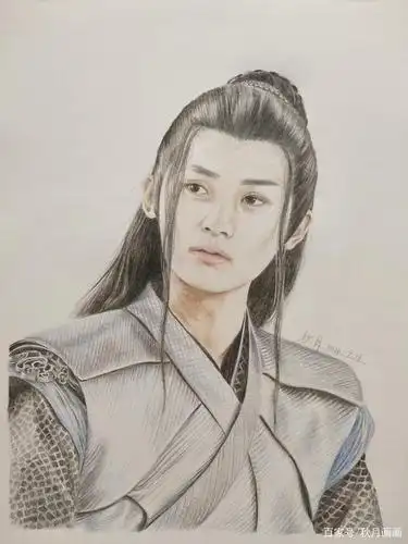 用彩铅,绘《陈情》:与世殊伦聂怀桑