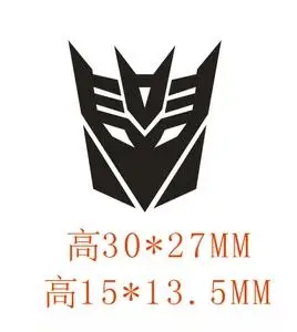变形金刚大黄蜂车贴纯金属车贴汽车人博派标改装车标擎天柱车身贴tb
