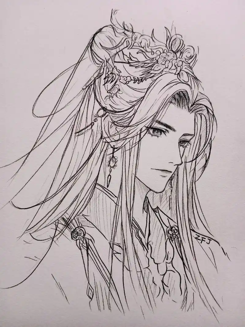 我真的真的真的巨磕晚宁的颜～#手绘 #画画 #一起学画画   - 抖音