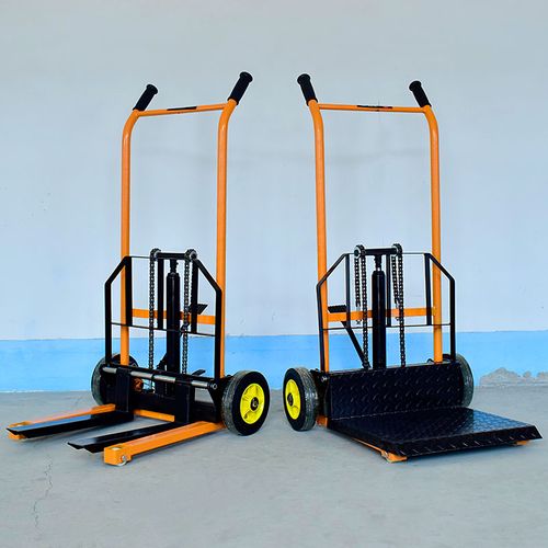 手动液压叉车 微型升高堆高车 小型 升降车 手推搬运车 小推车