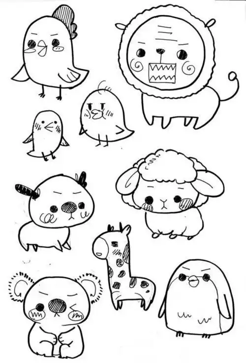 可爱简笔画图案简单